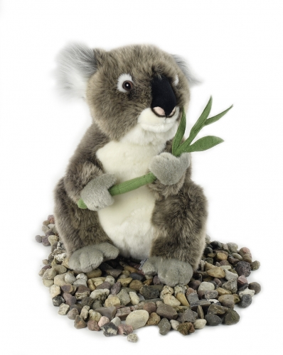 Koala mit Blatt 32 cm